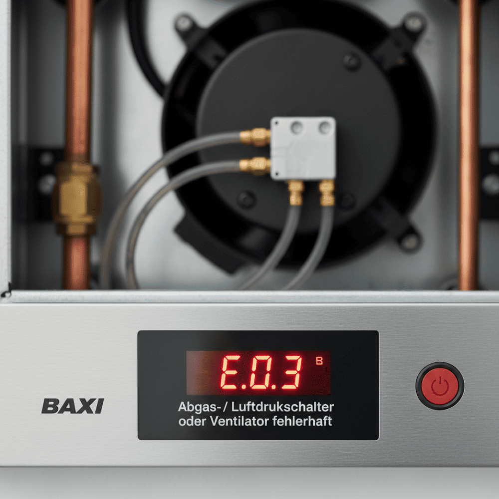 Baxi Fehlercode E03